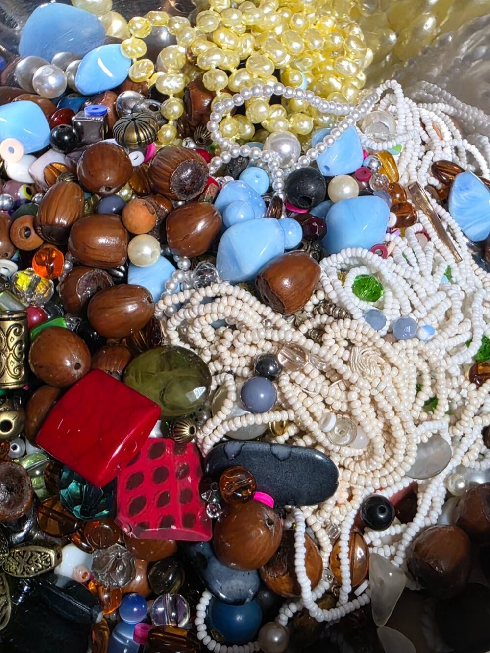 Bead soup !!! 2lb Bead & jewellery-making supplies